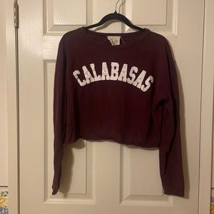 Crop top long sleeve
